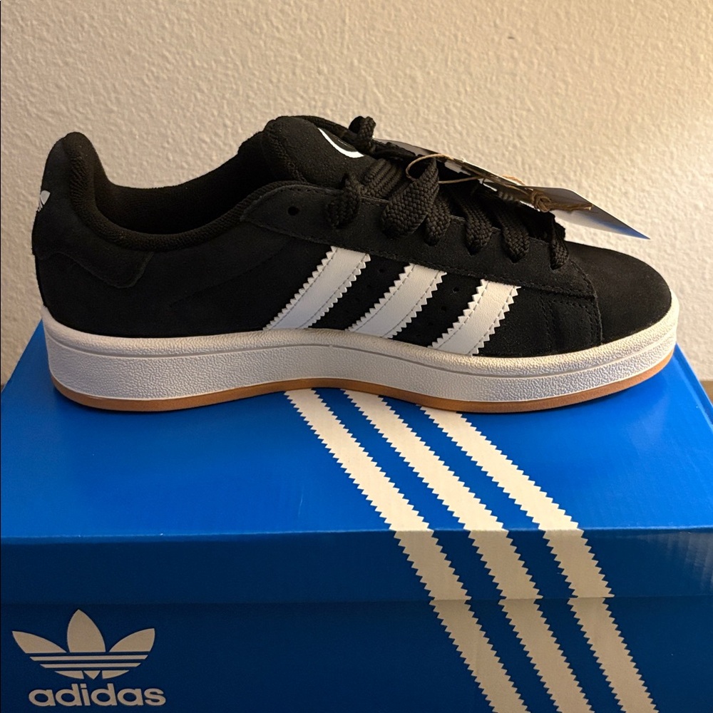 NIB [adidas] Campus '00s Athletic Sneakers Shoes Black/White Youth/Kids Sz 5 - Picture 7 of 12
